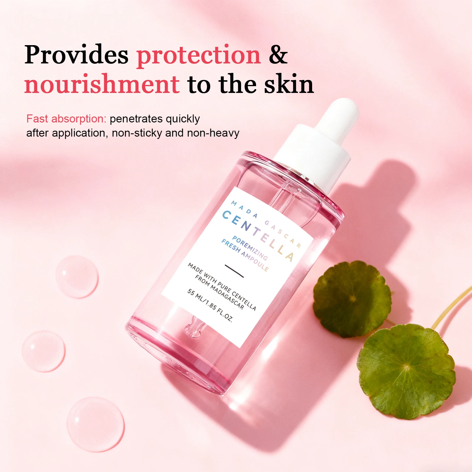 Gotu Kola Beruhigendes Serum 55ml - Madagaskar-Extrakt beruhigt empfindliche Haut, unterstützt die Pflege von Hautunreinheiten und spendet intensiv Feuchtigkeit. – Detail 8