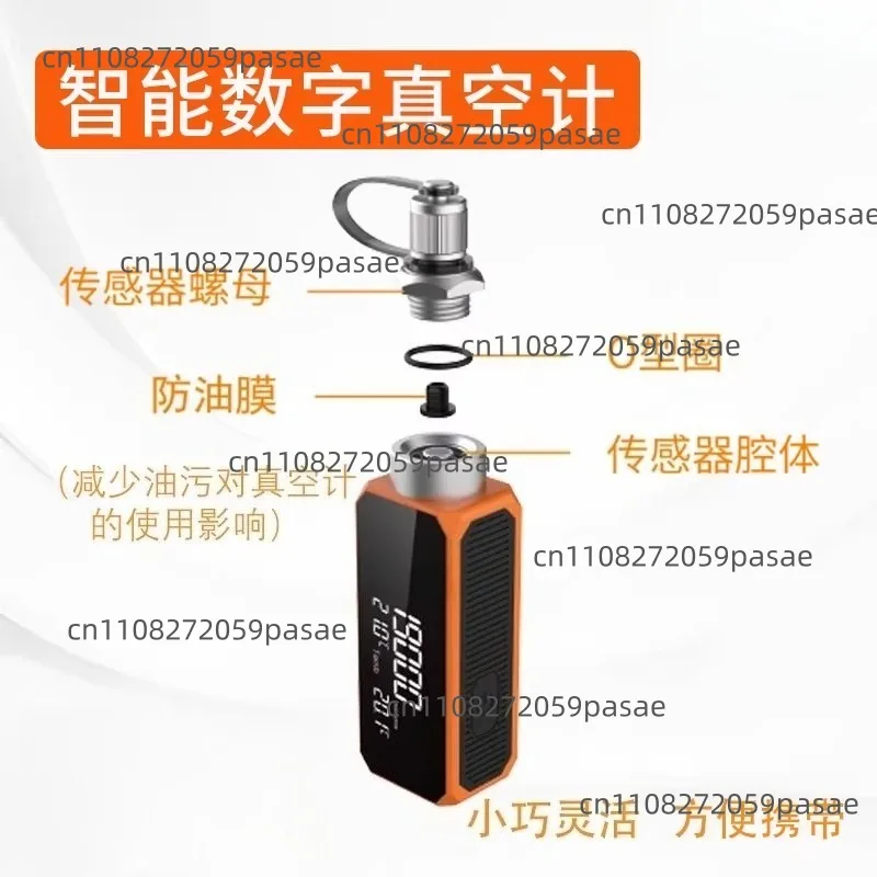 Digital vacuum gauge Electronic vacuum  Negative pressure  Absolute pressure gauge Evacuation