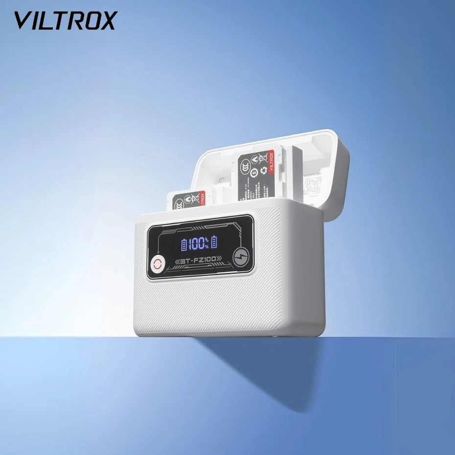 Viltrox 30W Fast Charging Case with LCD Monitor for Sony Nikon Fujifilm Canon Camera Battery EN-EL15/FZ100/NP-W235/LP-E6