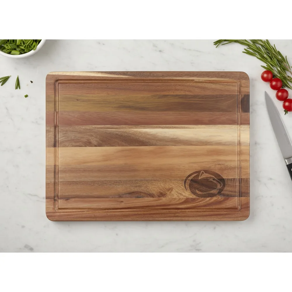 

NCAA Лицензированная разделочная доска из дерева акации — прочное сервировочное блюдо для использования в день и на кухне