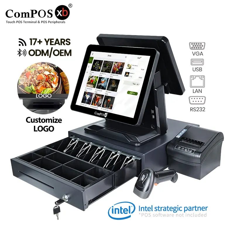 Restaurant Retail Billing Printer Touch Android Pos Cashier Machine POS Intelligent Touch Screen POS Cash Register