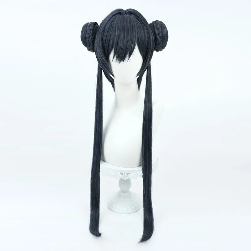 Gioco Blue Archive Kisaki Parrucca Cosplay Halloween Party Prop Capelli sintetici Fibra resistente al calore + cappuccio per parrucca