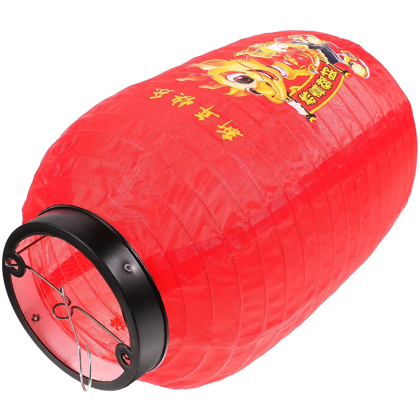 Fabric Chinese Lantern Decor Hanging Ornament Festive Red New Year Dragon Style Pendant for Front Door Window Tree Car Home view 4