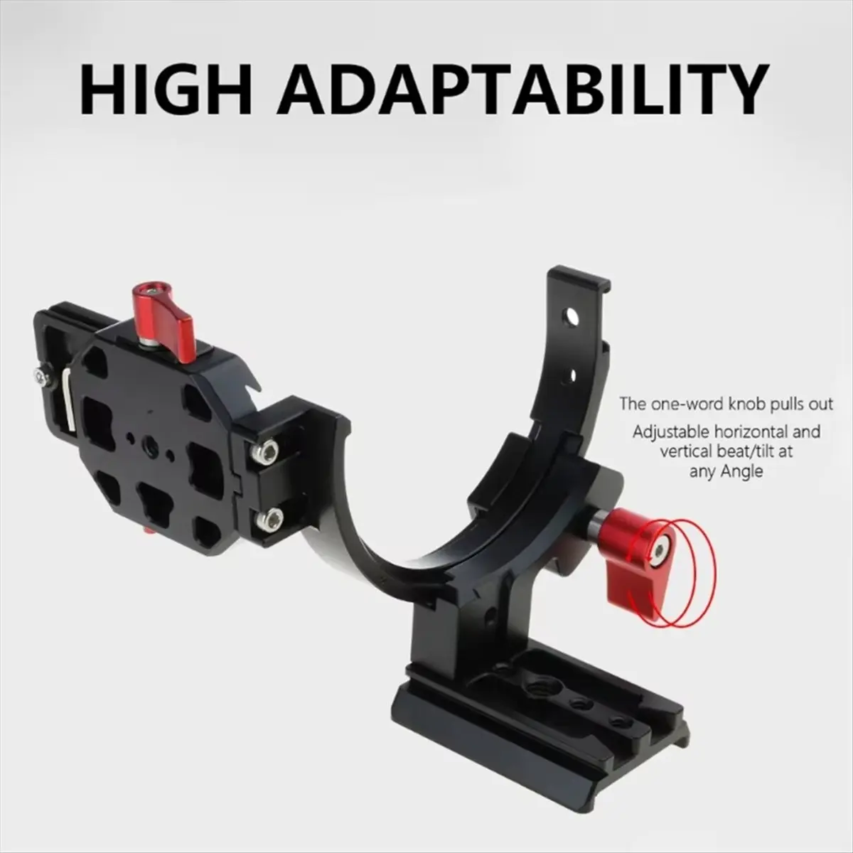 (AD11] New Rotatable Collar Mount Plate Half Rings Structure Angle Horizontal Vertical Bracket , , ,