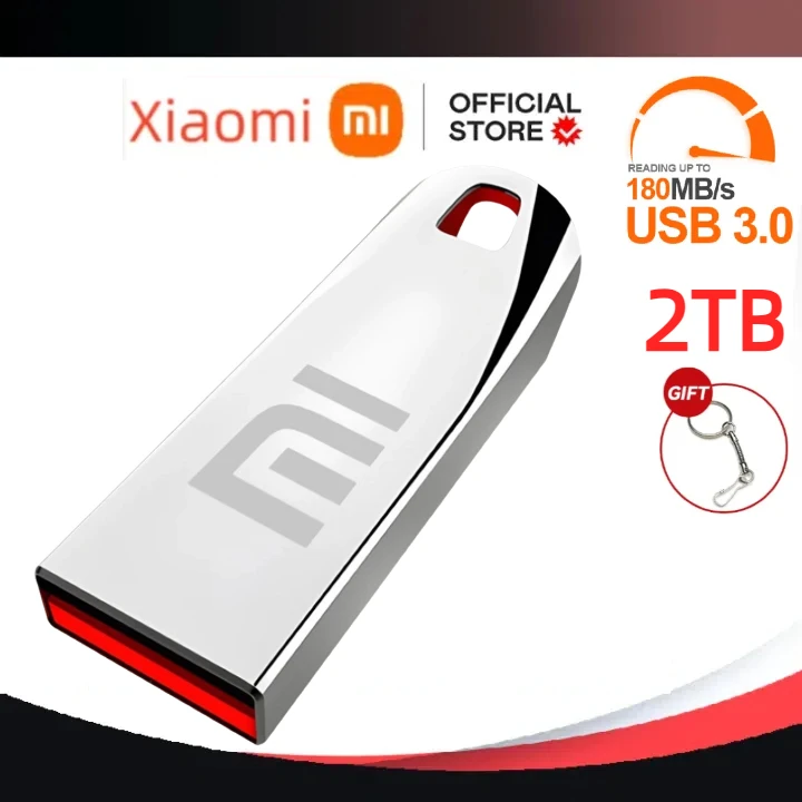 Металлический USB флеш-накопитель Xiaomi, Флэшка большой емкости, водонепроницаемый портативный флеш-накопитель 1 ТБ, Usb 3,0, высокоскоростной USB-диск