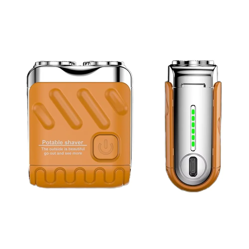 

Портативная электробритва с двумя лезвиями для мужчин, мини-USB, ультрачистая бритва для лица, тела и бикини, для использования на колесах и в отеле