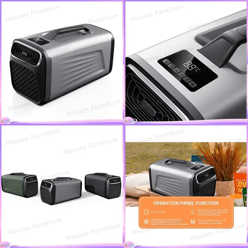 Portable Mini Air Conditioner AC 110V 220V Personal Evaporative Cooler Fan Desktop Home Office Quiet Cooling Device