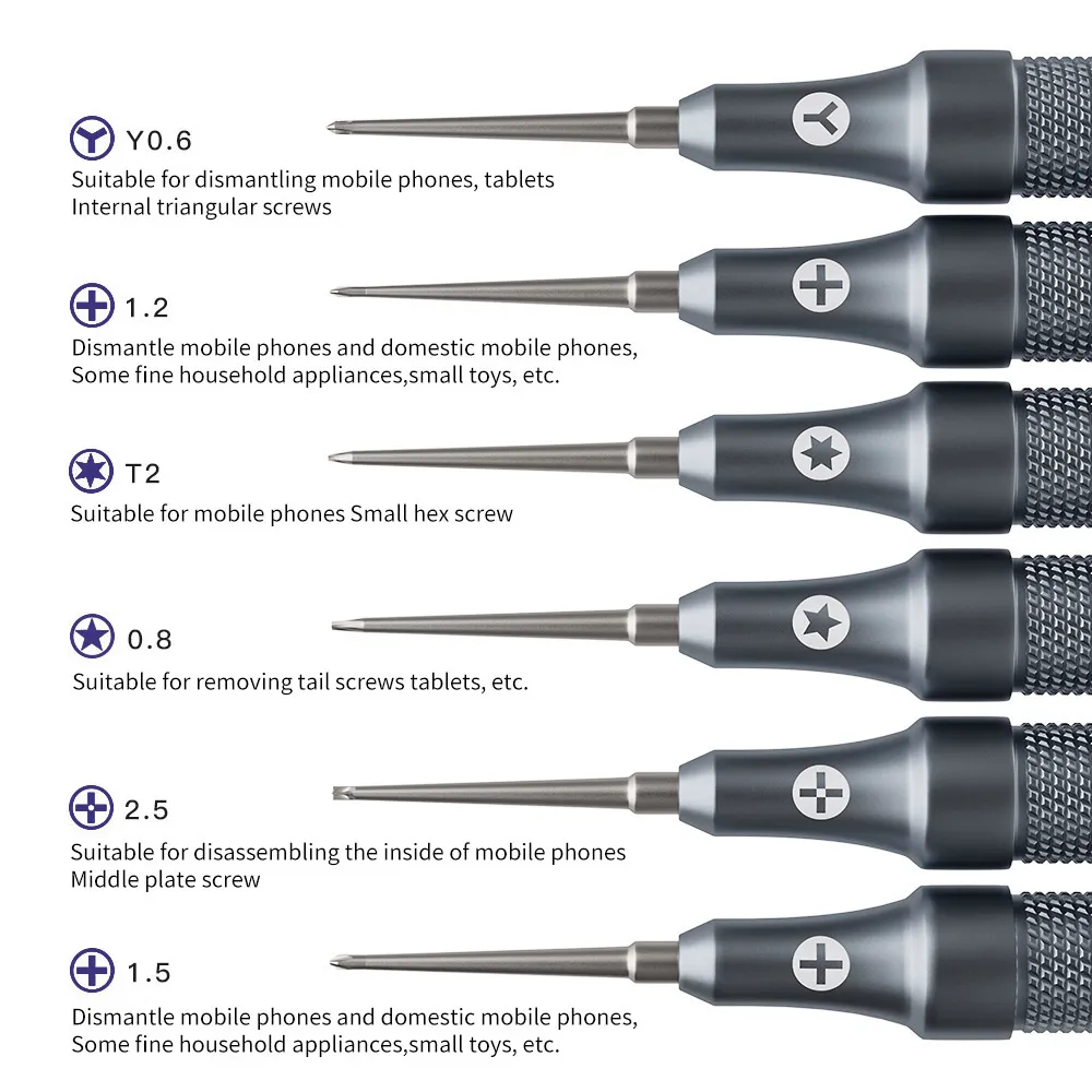 

Precise Repair Bolt Driver For iPhone Android Mobile Phone Main Board LCD Screen Dismantling Combat Screwdriver Set Tool