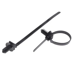 M6 M8 M10 Hole Removable Threaded Nylon Plastic Vehicle Motocycle Cable Tie Car Harness Retainer Clip Push Mount Auto Fasteners