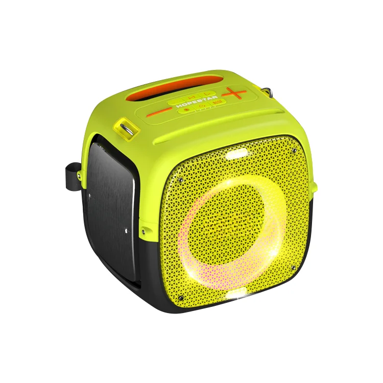 

New Party One Portable Super Bass Bt Speakers Fashion Colorful Led Smart Bluetooth Subwoofer Smartphone Metal Plastic Tg 113