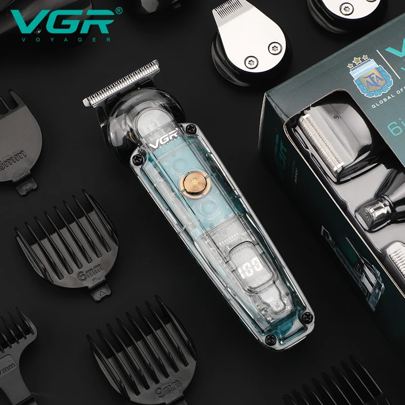 VGR Hair Trimmer Electric Barber Hair Cutting Machine Cordless Hair Clipper Beard Shaver Multifunctional Trimmer for Men V-102