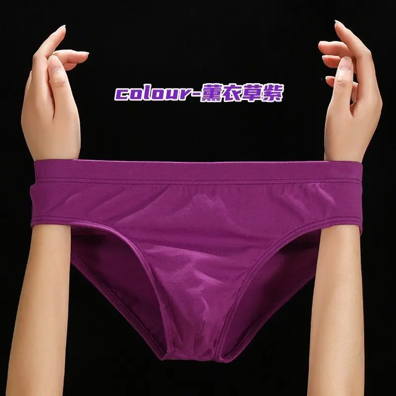 2024年夏用メンズコットンブリーフ、ローライズ、くずれ防止、通気性、3枚組、ソフトなトランクス、快適なヒップスターボクサー