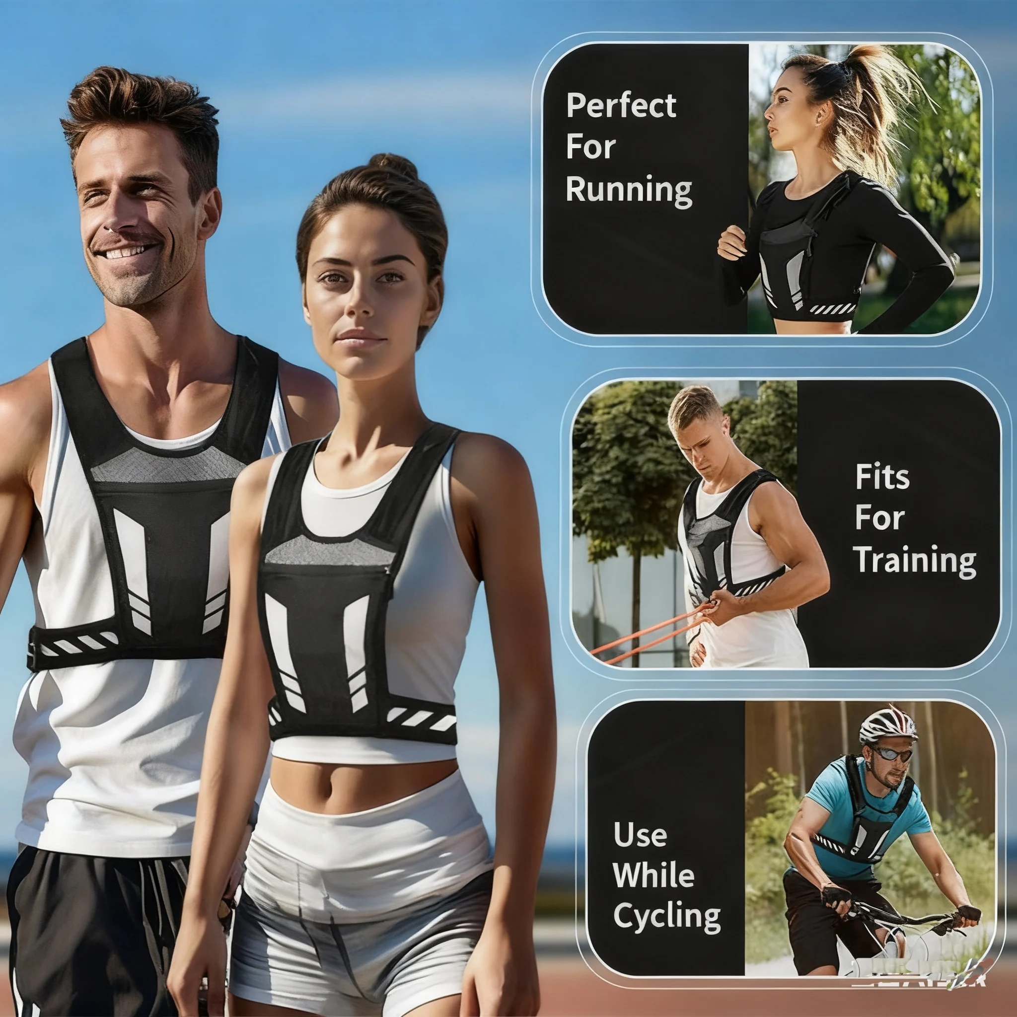 Running Vest with 500ML Soft Flask Mens & Womens – Includes 500ml Water Bottle – Lightweight 5L Hydration Vest for Running