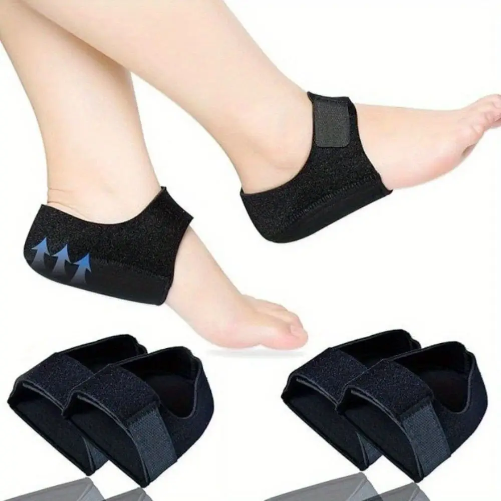 2 أزواج توسيد كعب غطاء للحماية هلام السيليكا قابلة لإعادة الاستخدام كعب امتصاص الصدمات قابل للغسل غطاء كعب القدم قوس منصات الذكور/الإناث #4