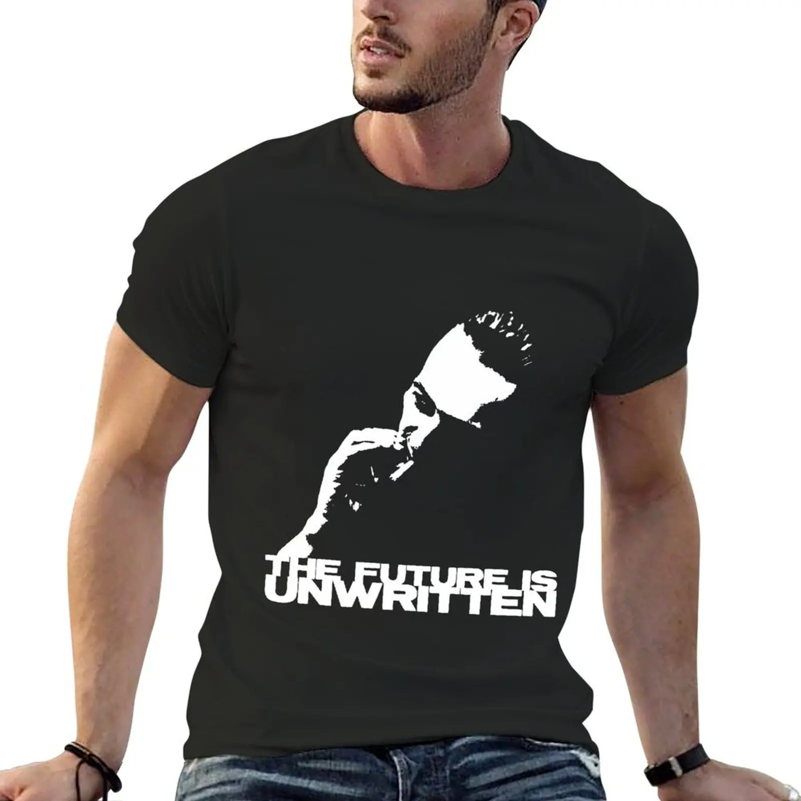 future is unwritten T-Shirt aesthetic clothes plain funnys tees mens t shirts top quality