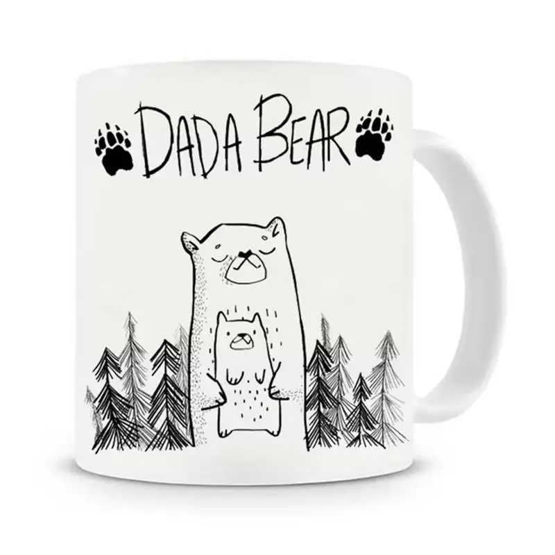 Dad Mug Beer Cups, Daddy Papa Gifts, Father's Day Home Decal, Mama Mom Mum Coffeeware, Teaware, Drinkware, Tableware