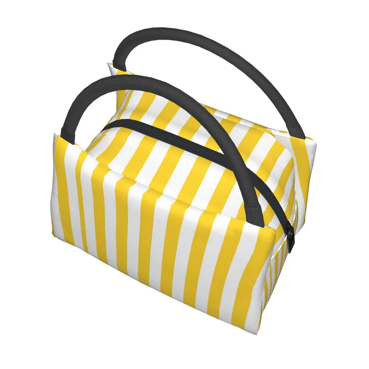 Stripes Narrow Stripe Insulated Lunch Bag for School Picnic Storage Food Boxes Portable Container Cooler Thermal Lunch Box Tote