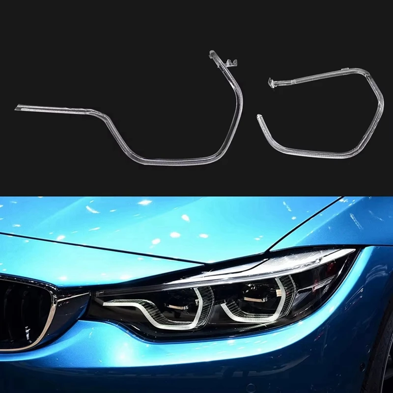 For BMW 4 Series F32 17-2020 Car DRL Guide Plate Light Guide Tube Headlight Daytime Running Light Guide Angel Eye