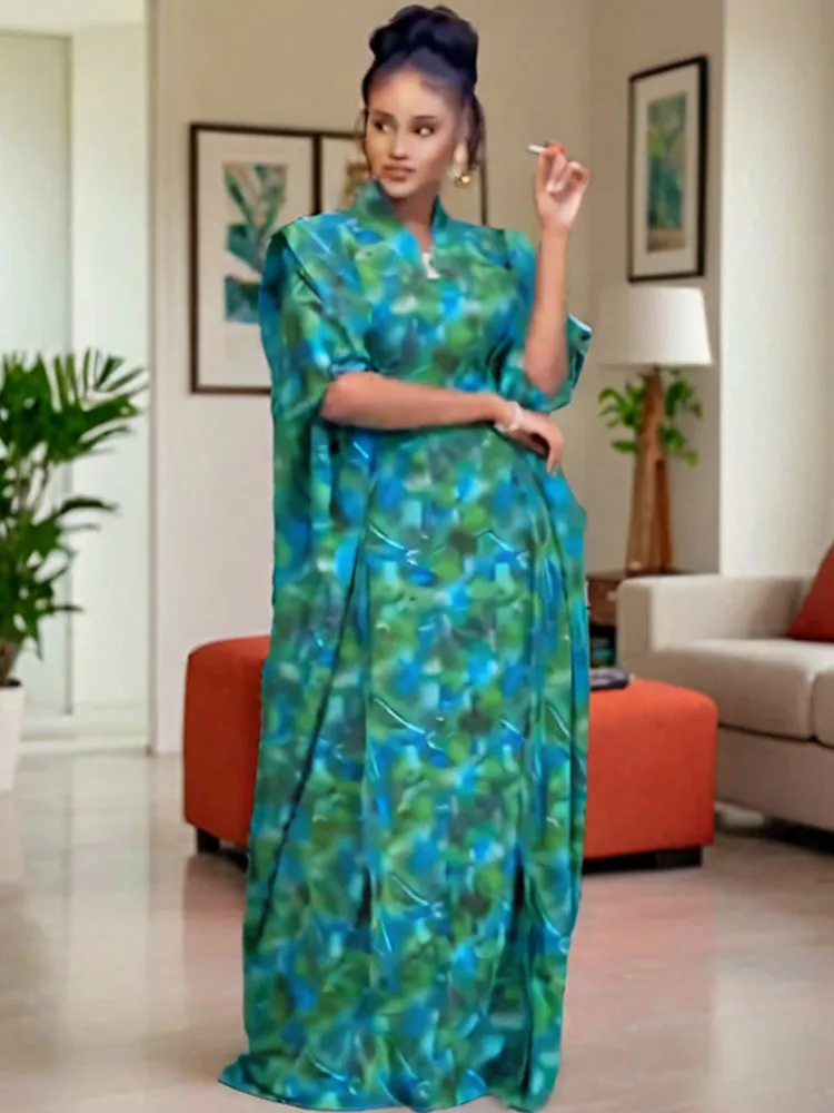 African Dresses For Women Muslim Fashion Abayas Boubou Dashiki Ankara Outfits Evening Gown Dubai Kaftan Abaya Robe Marocaine