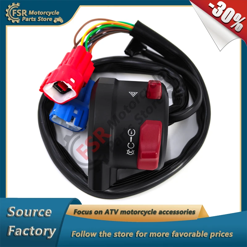 

RH HANDLEBAR SWITCHES ASSY,FOR CFMOTO 250NK CF250-BF 300NK CF300-BF 300SR CF300-3 CF300-3F,P/N:6KM#-168000-8201 6KMV-168000-8600