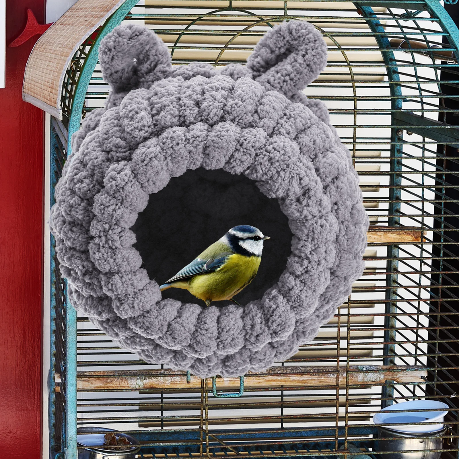 عش الطيور الدافئة معلقة عش الببغاء تنفس سرير مريح للطيور الصغيرة الببغاوات سرير الطيور الببغاء العرض