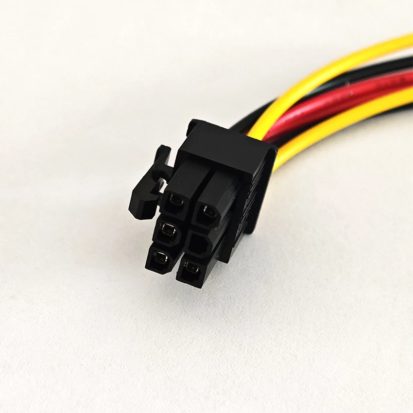 1pcs Graphics Card 4PIN to 6PIN Adapter Cable 4-Pin to 6-Pin PCI-Express PCIE Video Card Power Converter Adapter Cable