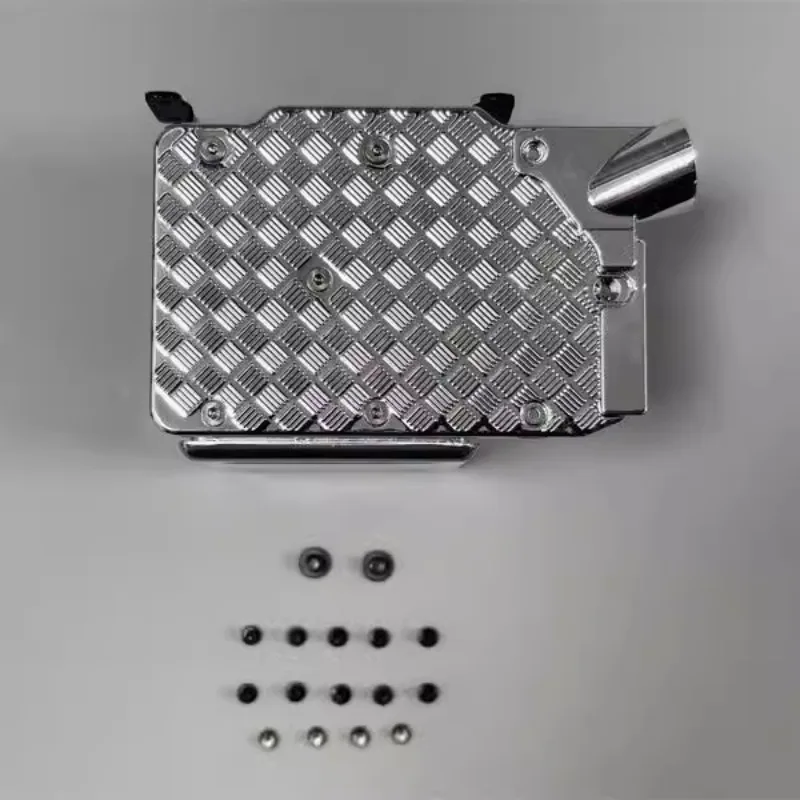 Metall-Auspuff-Tank-Ersatzteile für 1/14 Tamiya RC Truck Car Trailer Kipper Scania 770S R470 R620 DIY Teile Autozubehör