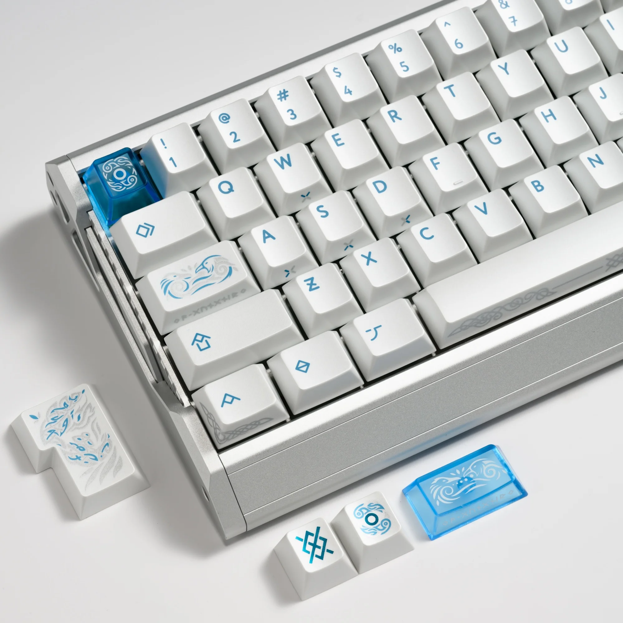 XVX Eternity R2 Cherry Profile Double Screen Printing PBT Keycaps Set 205-Key Full Size for Mechanical Keyboard