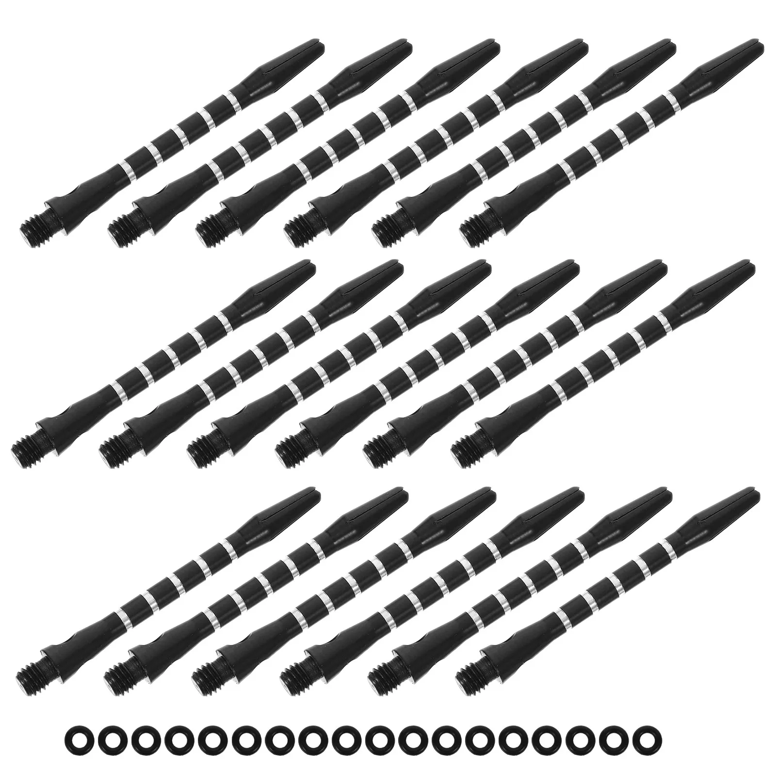 20pcs Aluminum Alloy Dart Shafts with 2BA Thread for Steel Tip & Soft Tip Darts – Lightweight & Balanced