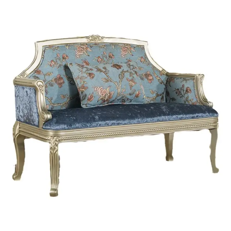 

PYJ furniture all solid wood carving can be customized double sofa chair leisure chair