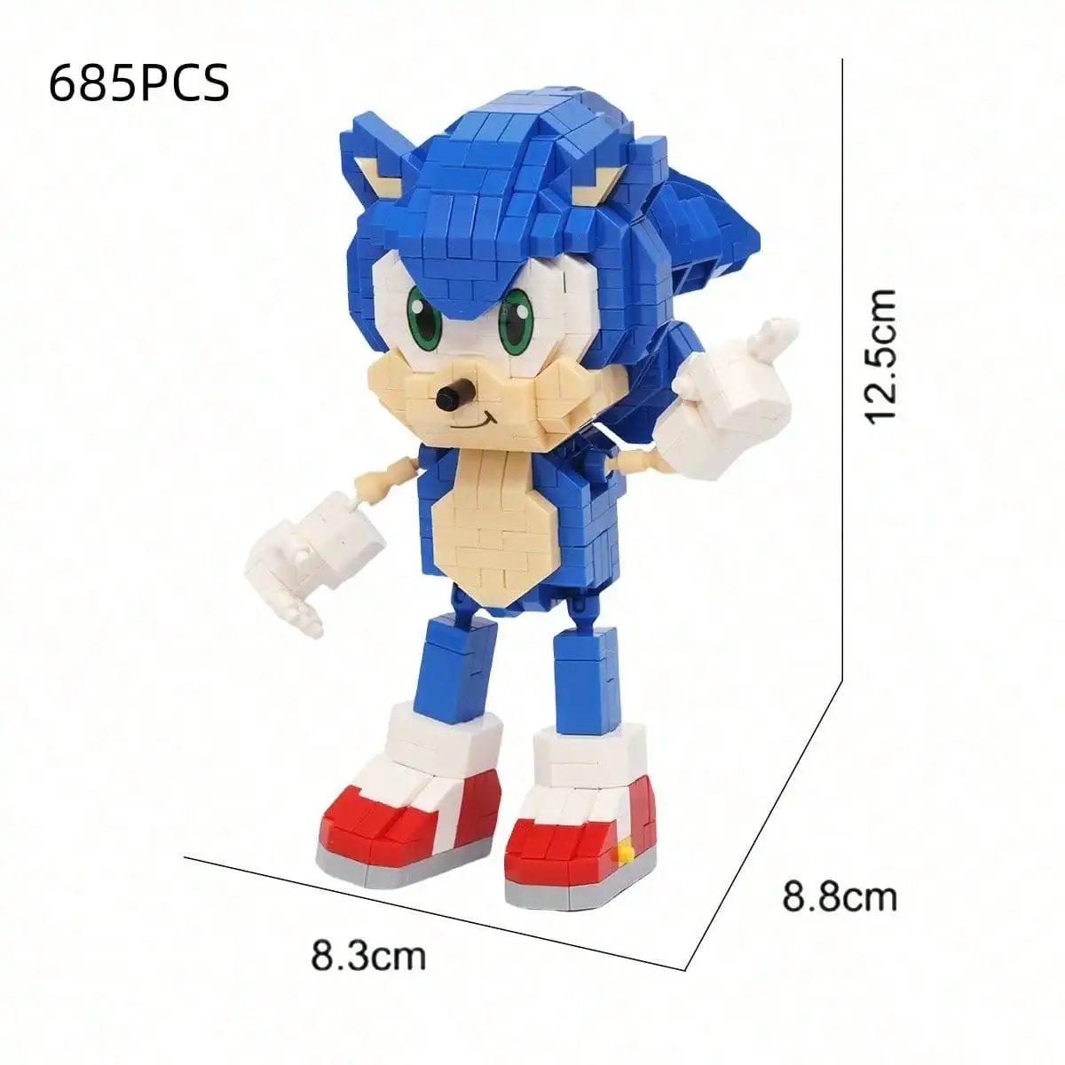 Cartoon Kawaii Building Blocks Particle Desktop Ornaments DIY Assemble Puzzle Toys Halloween Birthday Christmas Gifts