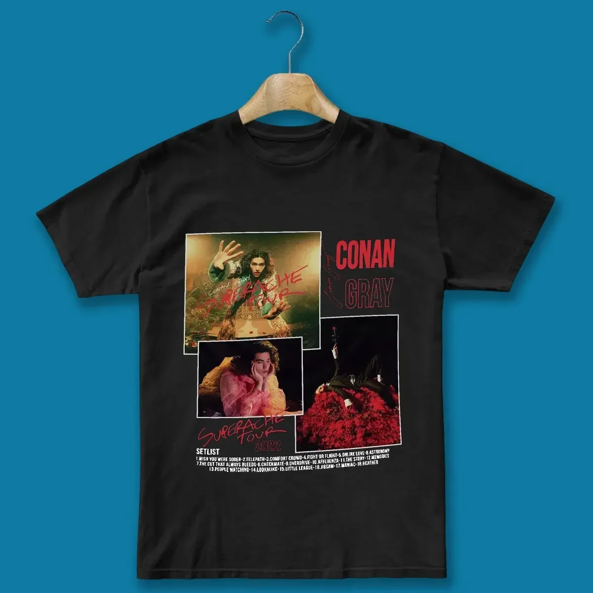 Retro Styles Conan Gray Superache Tour T Shirt