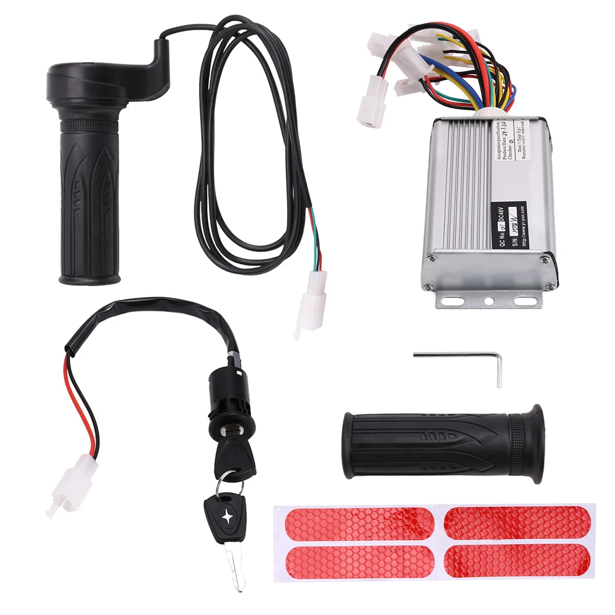 

48V 1000W Electric Brush Controller+Throttle+Accelerator+Lock Kit for Electric Bike/Electric