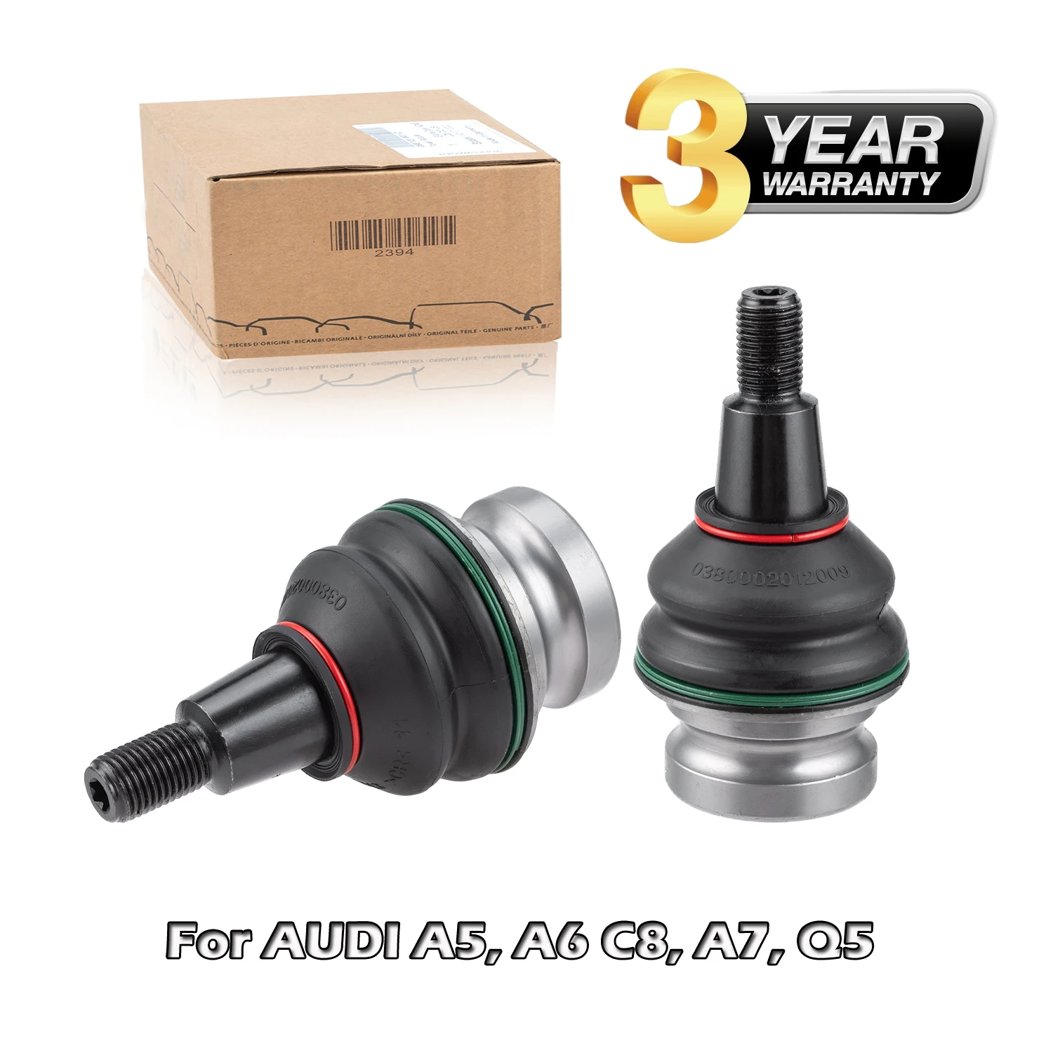 2 Pcs OEM Front Lower Control Arm Ball Joint 80A407689B,80A407689C For AUDI A5 2024-,A6 C8 2018-,A7 2017-,Q5 2016-