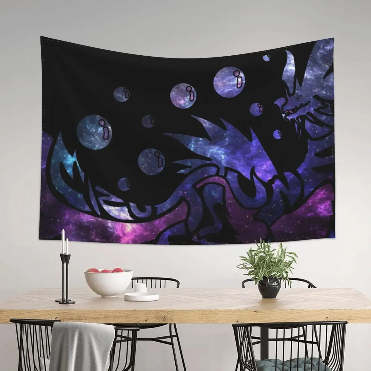 

Monster Hunter World - Mizutsune (Galaxy Design) Tapestry Aesthetic Home Decor Decor Home Wall Decor Hanging Tapestry