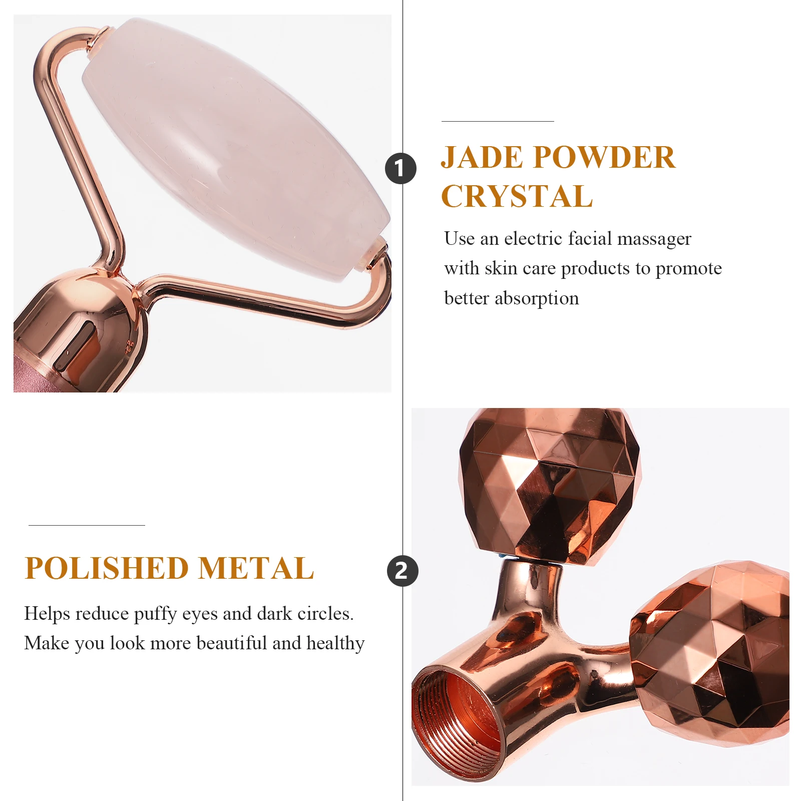 

1 Set Jade Face Roller 3-In-1 Facial Massager For Women Electric Massage Stick Anti-Aging Tool Scraping Roller Kit Eyes