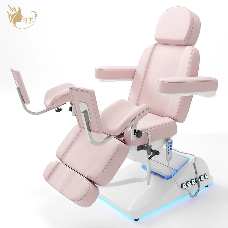 Electric Salon Massage Bed Metal Frame Synthetic Leather Spa Treatment Table For Beauty Clinic