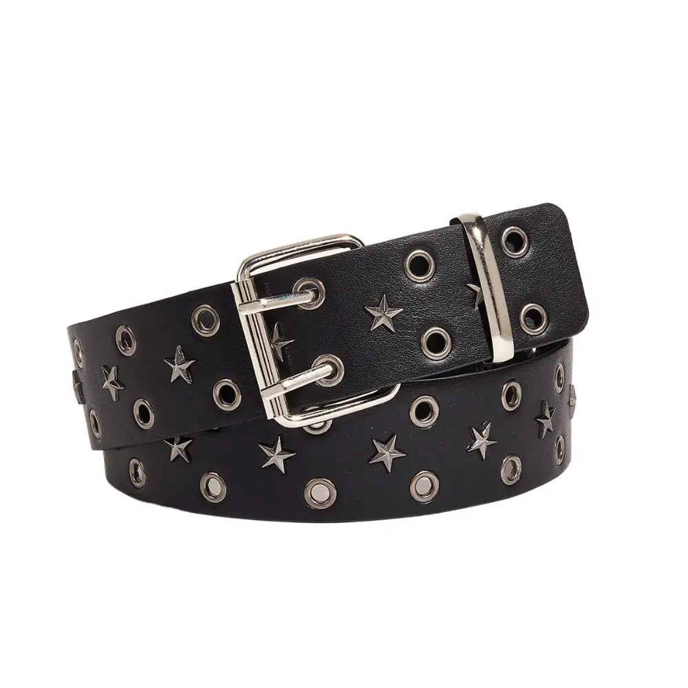 Женский модный ремень с заклепками и пряжкой, роскошный дизайн, повседневный деловой пояс в стиле ретро, панк, в сочетании с юбками, джинсами