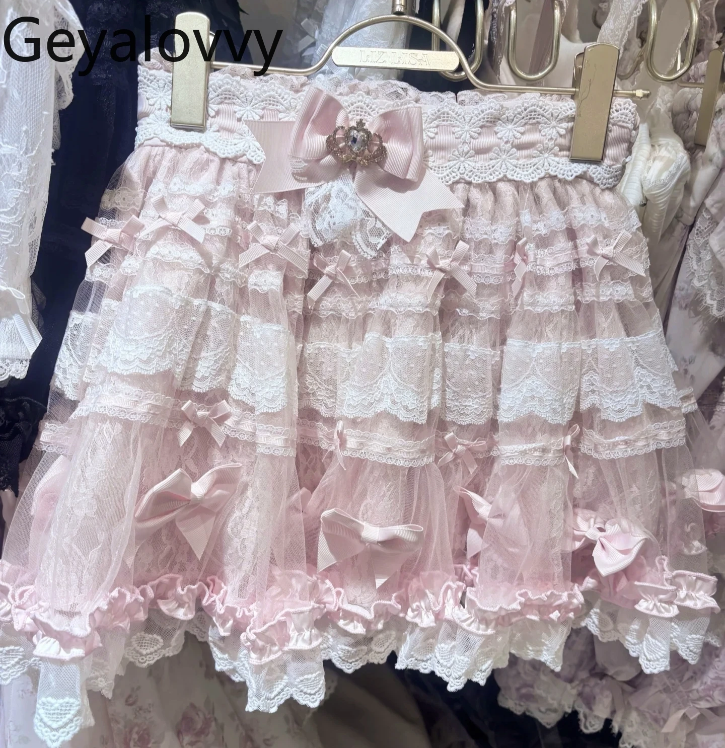 

Japanese Style Autumn Mass-Produced High Waist Puffy Cake Short Skirt Sweet Cute Girls Versatile Ruffled Bow Short Skirts Shorts