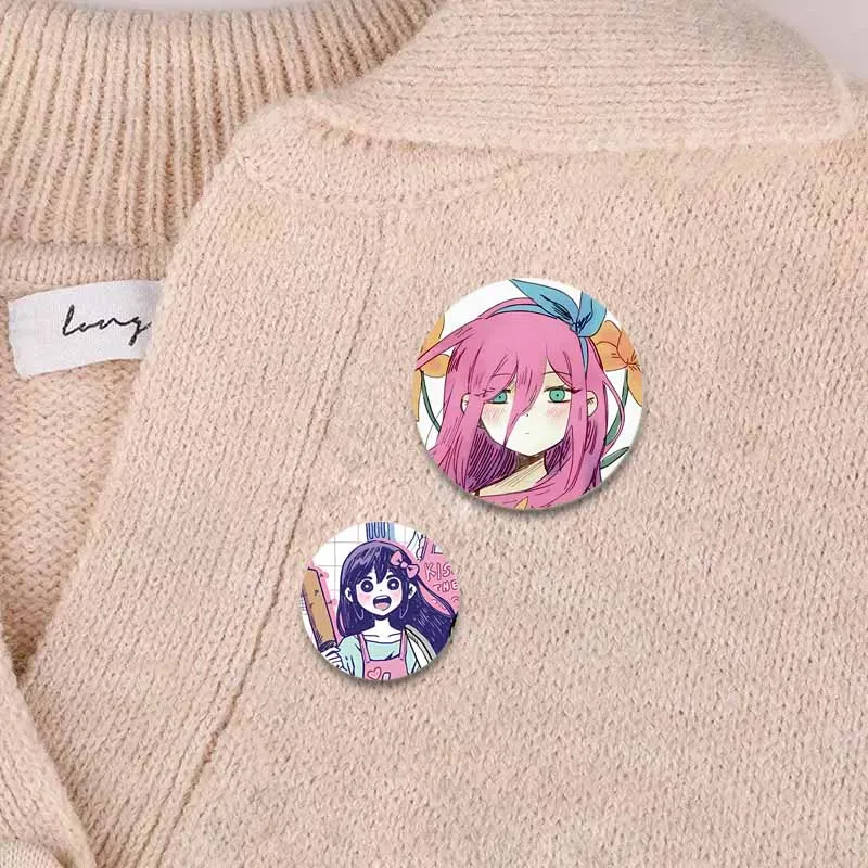 Game Omori Sunny and Mewo Round Brooch Creative Clothes Backpack Accessories Cartoon Funny Soft Button Pins Enamel Badge Jewelry