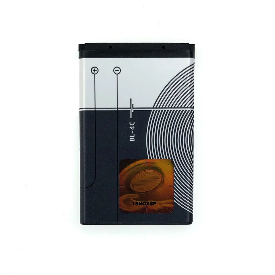 Batería de repuesto genuina BL-4C para Nokia 6100 6300 6125 6136S 6170 6260 6301 7705 7200 7270 8208 BL4C 860mAh 5