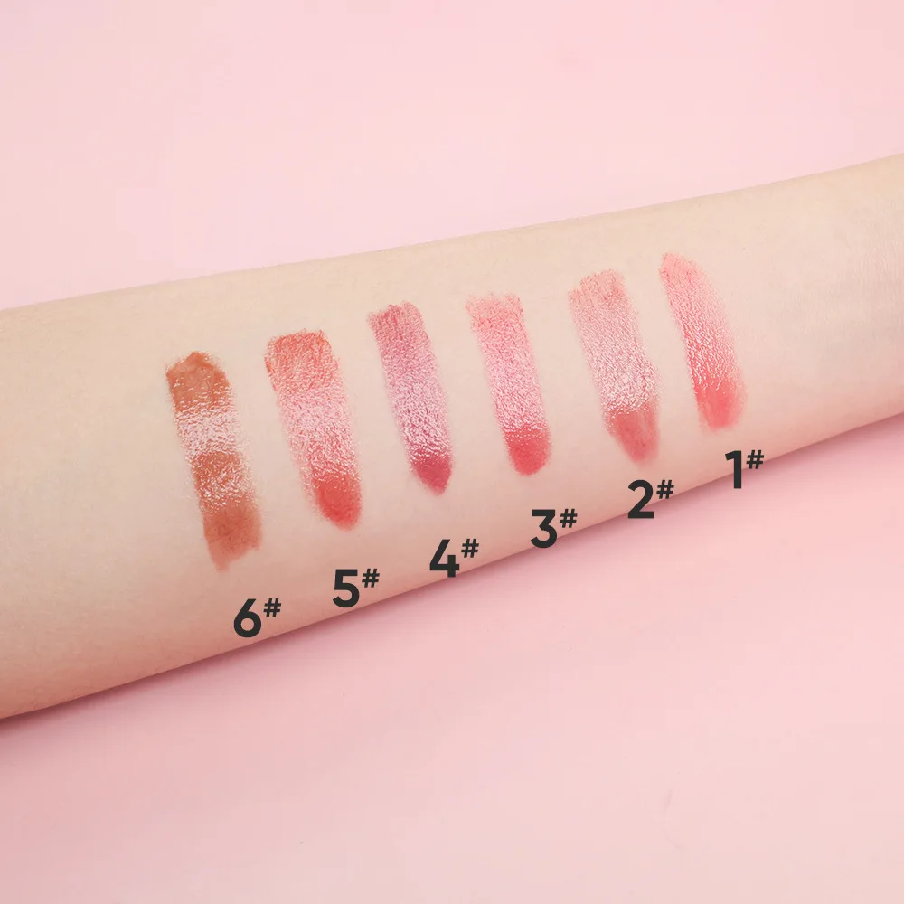 シマー口紅高着色カスタマイズされたロゴ高級白包装プライベートラベル虐待フリー唇サテンメイクアップ