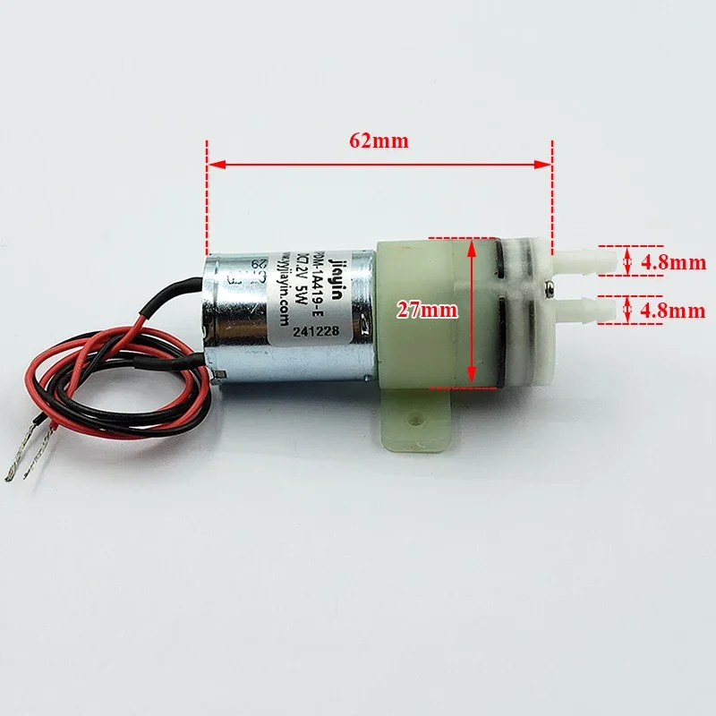 JYPDM-1A419-E DC 3.7V 5V 6V 7.2V Small Mini 370 Motor Diaphragm Water Pump Jet Pump Micro Self-priming Suction Water Pump