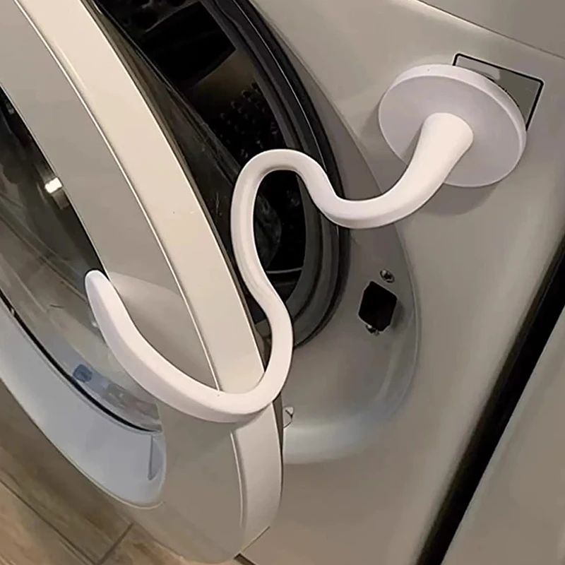 

Easy-to-Install Magnetic Washer Door Prop-Stabilizer for Front Load Machines: Compatible with Most Laundry Doors, Ideal for RVs