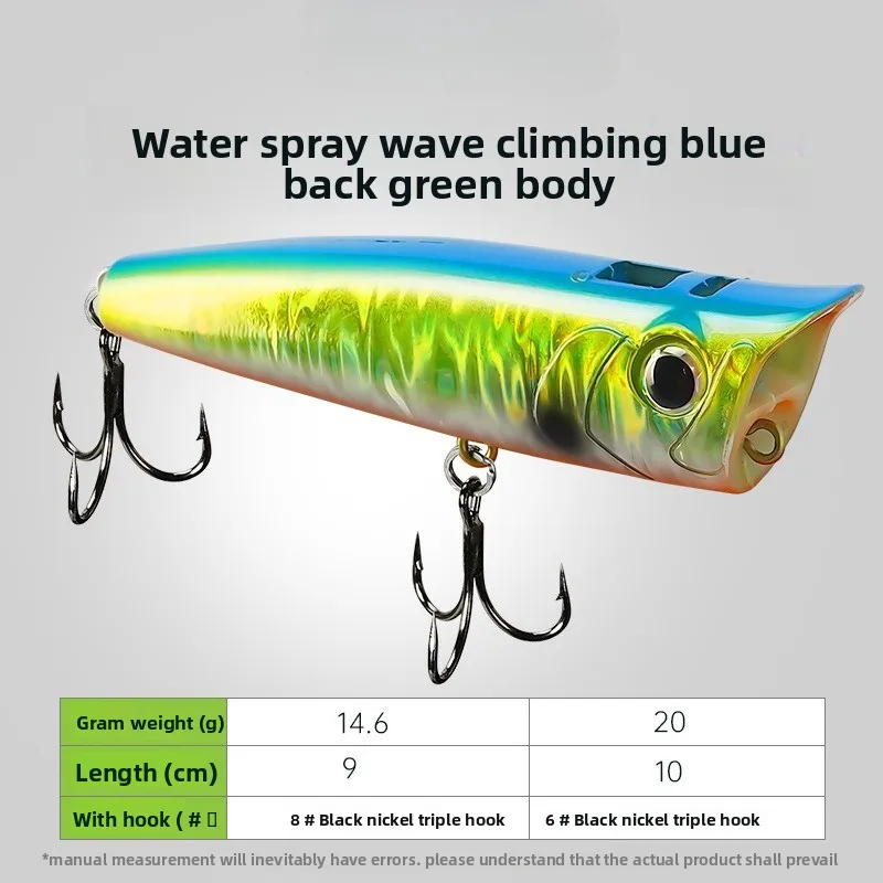 Topwater Popper 9g 14,6g20g плавающие искусственные твердые приманки в стиле рок-поп для окуня, окуня, щуки, рыболовная приманка Topwater Popper 9g 14,6g20g плавающие искусственные твердые приманки в стиле рок-поп для окуня, окуня, щуки, рыболовная приманка