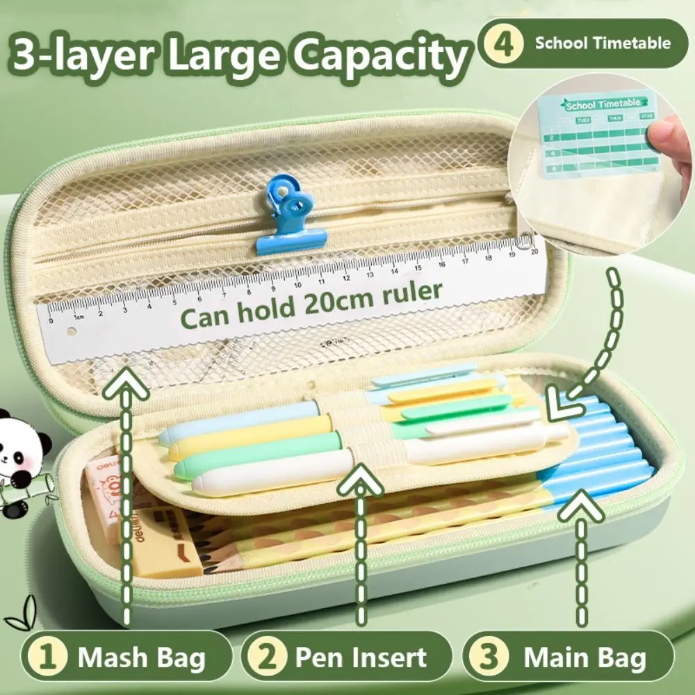 

Милый пенал с капибарой/пандой/астронавтом, большой емкости, 3D органайзер для канцелярских принадлежностей, водонепроницаемый ящик для хранения, подарок