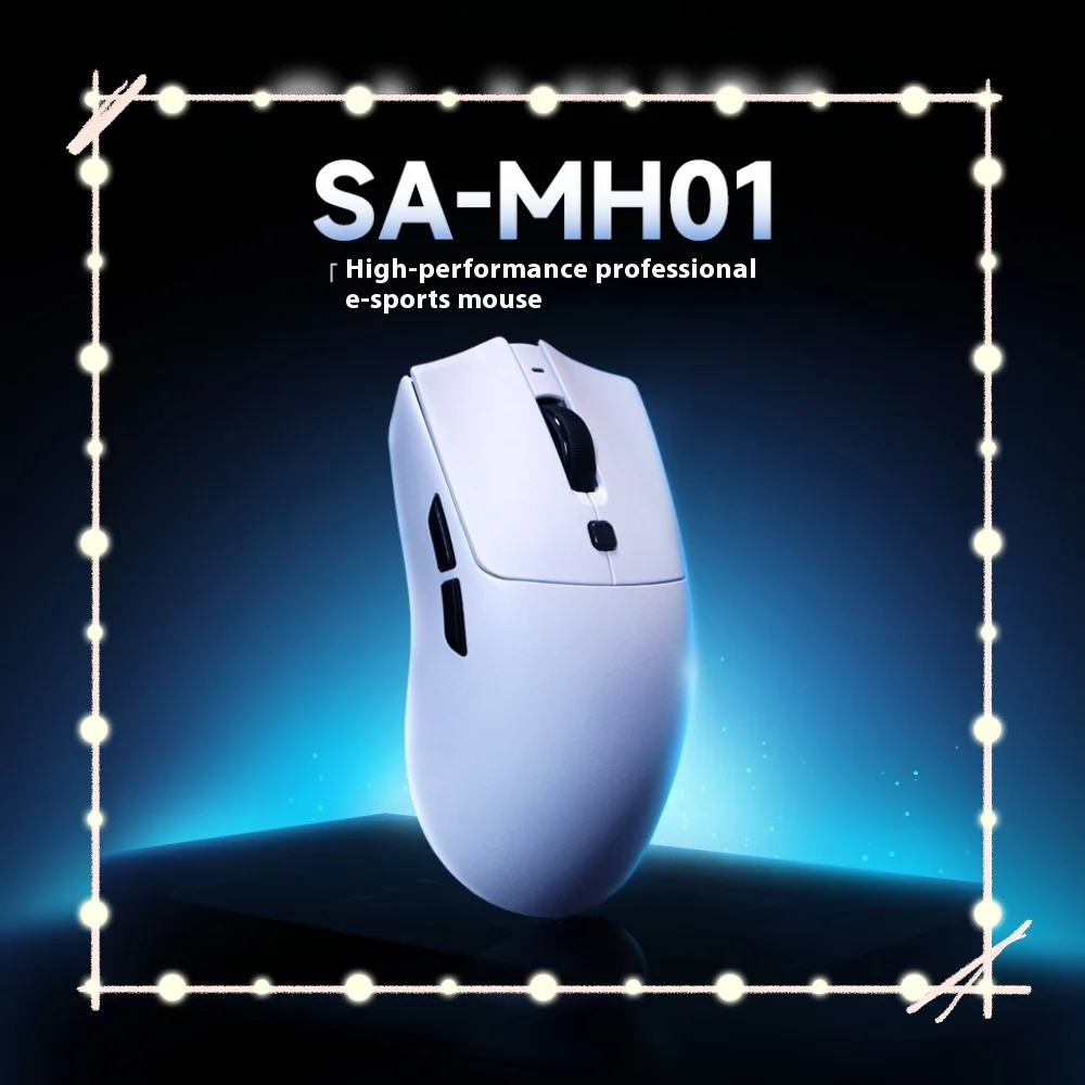 

Rawm SA-MH01 pro Wireless Gaming Mouse Lightweight 3-Mode Paw 3950 Sensor Nordic 52840 Chip 8K Resolution Computer Game Gift