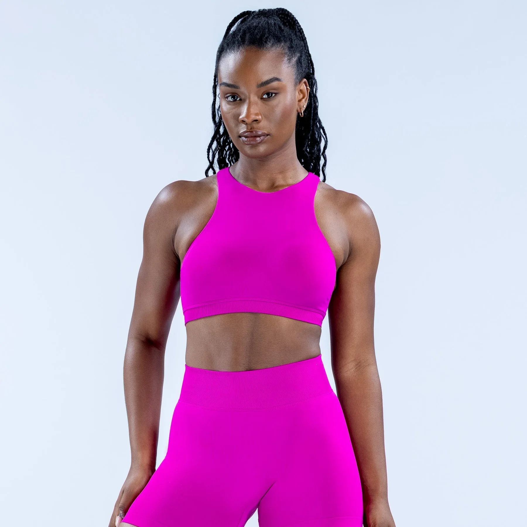 No Logos Racer Bra Thin Shoulder Straps Close-fitting High Elastic Seamless Yoga Vest Sports Bra for Women Gym Clothes