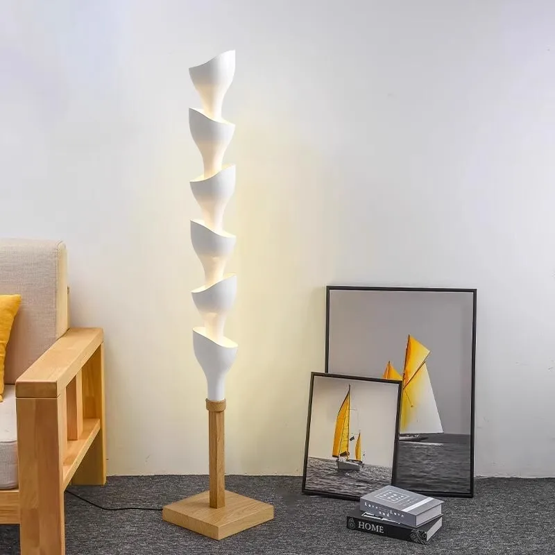 Italian designer modern creative torch floor lamp model room floor lamp