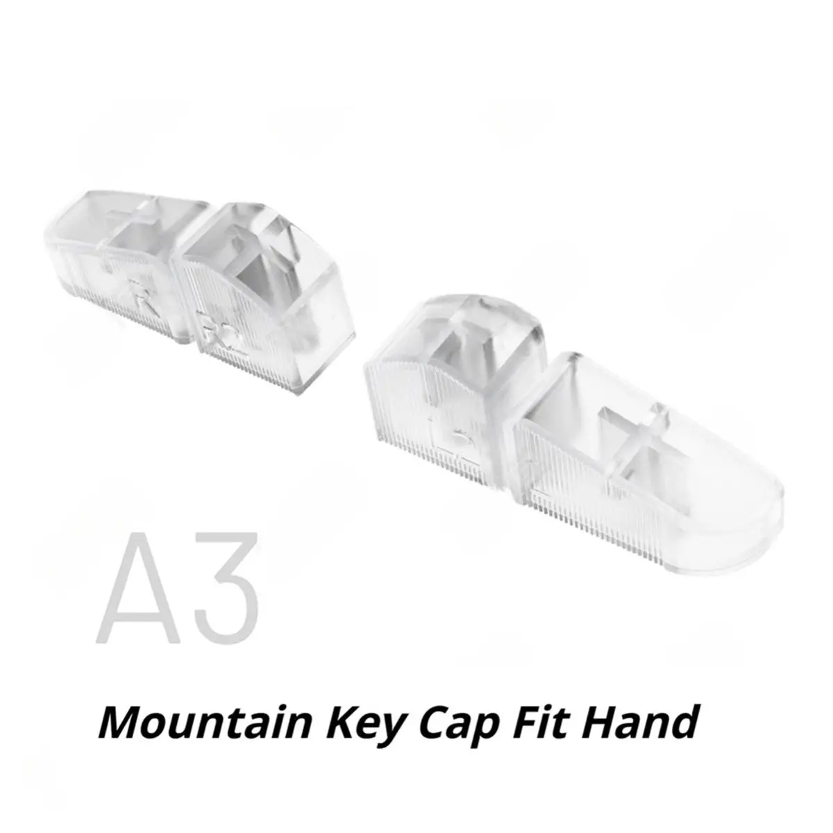 For BRICK Transparent Back Keycaps Set Replacement Back Keycaps Translucent Keycaps 3 Height Combo Set Game